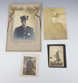 (4) PHOTOGRAPHS OF FIREMEN