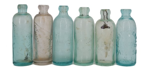 (6) PATERSON, NJ BOTTLES