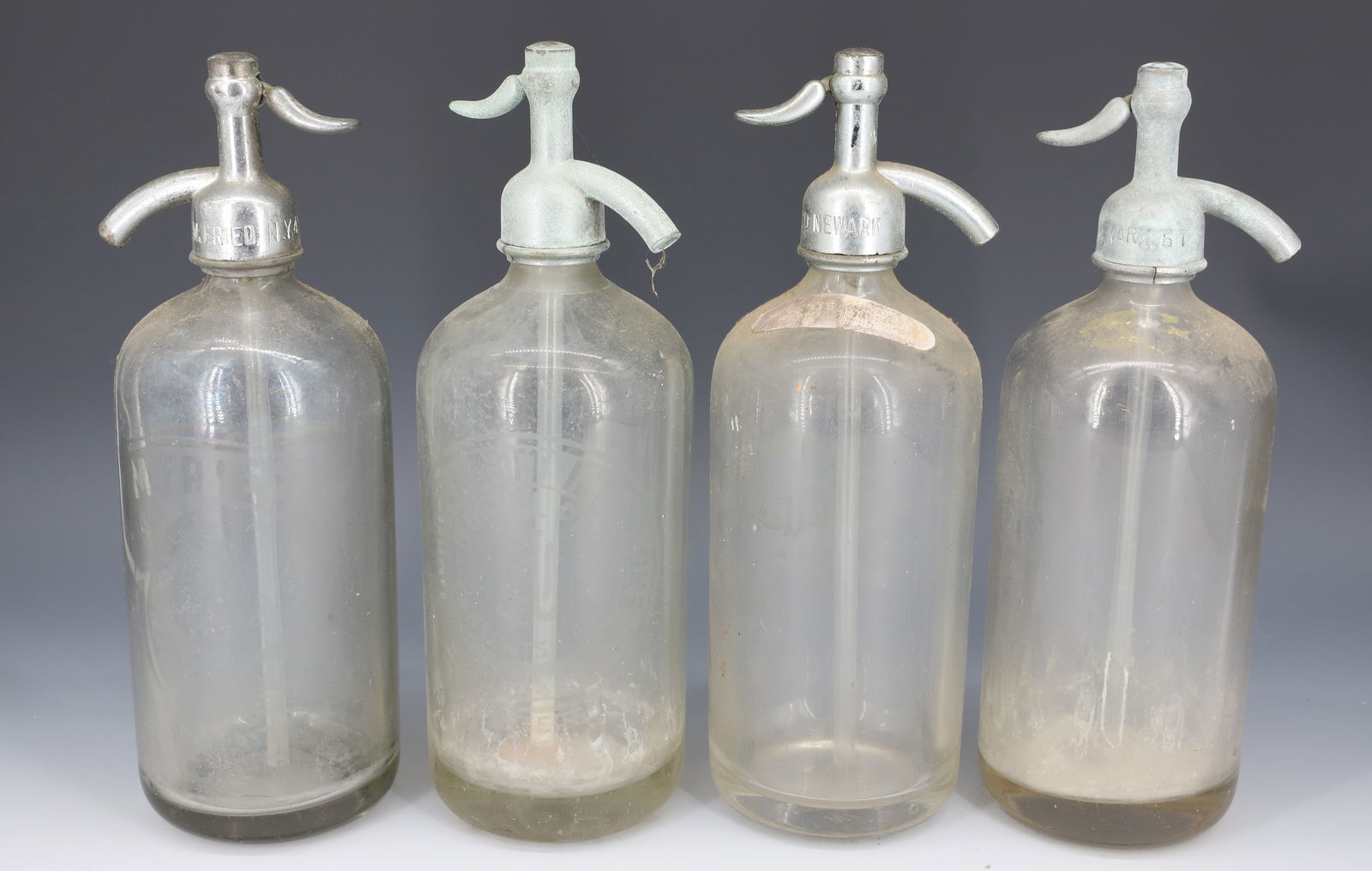 (4) ADVERTISING SELTZER BOTTLES (1 of 7)