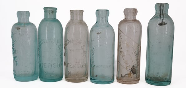 (6) NEW JERSEY ADVERTISING BOTTLES