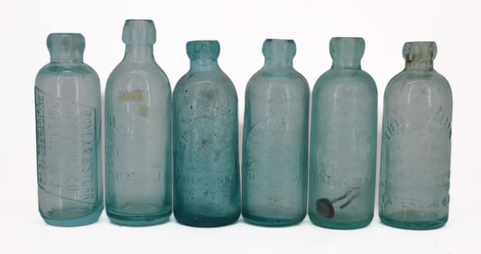 (6) PATERSON, NJ BOTTLES