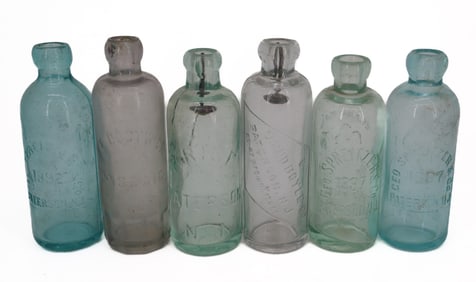 (6) NEW JERSEY ADVERTISING BOTTLES