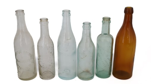 LOT OF (5) ADVERTISING BOTTLES