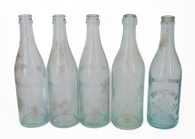(5) PATERSON, NJ ADVERTISING BOTTLES