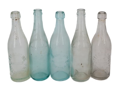 (5) NEW JERSEY ADVERTISING BOTTLES