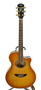 SIX-STRING ACOUSTIC GUITAR: YAMAHA APX-7. BUILT-IN PICKUPS. SPRUCE TOP. 40". WITH SOFT CASE. PLEASE READ CAREFULLY - Terms for Purchasing and Shipping of Auction Items. Please read carefully before bidding. Hartzell&#8217;s Auct