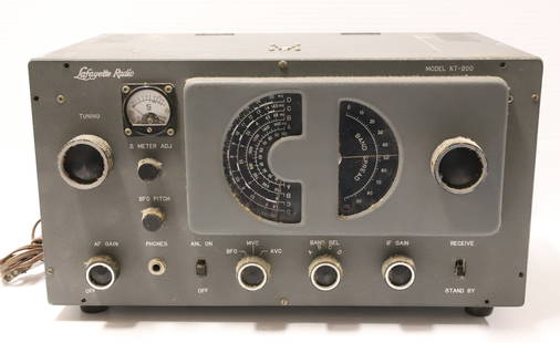 VINTAGE RADIO/ STEREO TUNER: LAFAYETTE RADIO MODEL KT-200. PLEASE READ CAREFULLY - Terms for Purchasing and Shipping of Auction Items. Please read carefully before bidding. Hartzell&#8217;s Auction Gallery. Hartzell's Auction Gal