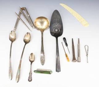 STERLING "TOBYHANNA" SPOON, SILVERPLATE AND MORE