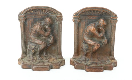 PAIR OF "THE THINKER" BOOKENDS