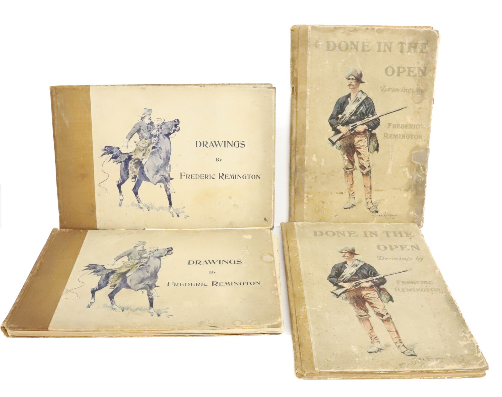 DRAWINGS AND "DONE IN THE OPEN" DRAWING BOOKS BY FREDERIC REMINGTON (1 of 7)