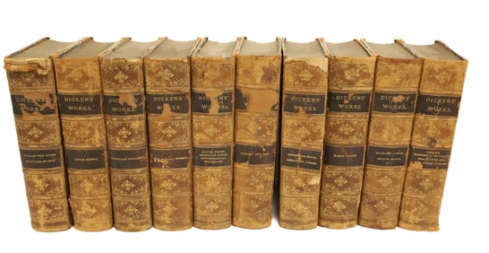 LOT OF CHARLES DICKENS COMPLETE WORKS, ILLUSTRATED