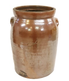 FOUR-GALLON STONEWARE CROCK