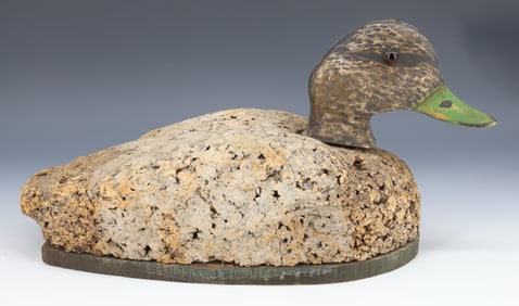 VINTAGE CORK DUCK DECOY