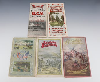 LOT OF U.S. BATTLEFIELD RAILROAD BOOKLETS