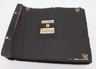 VINTAGE PHOTO ALBUM OF IDENTIFIED LOCOMOTIVES