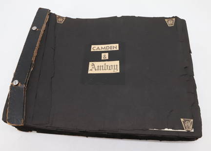 VINTAGE PHOTO ALBUM OF IDENTIFIED LOCOMOTIVES: APPROXIMATELY (200) BLACK/WHITE PHOTOGRAPHS OF LOCOMOTIVES. MOST IDENTIFIED ON BACK CARDS. INCLUDES: CAMDEN/AMBOY, CLEVELAND/AKRON, CAMDEN/ATLANTIC, CUMBERLAND VALLEY, GRAND RAPIDS/INDIANA, NEW YORK/P