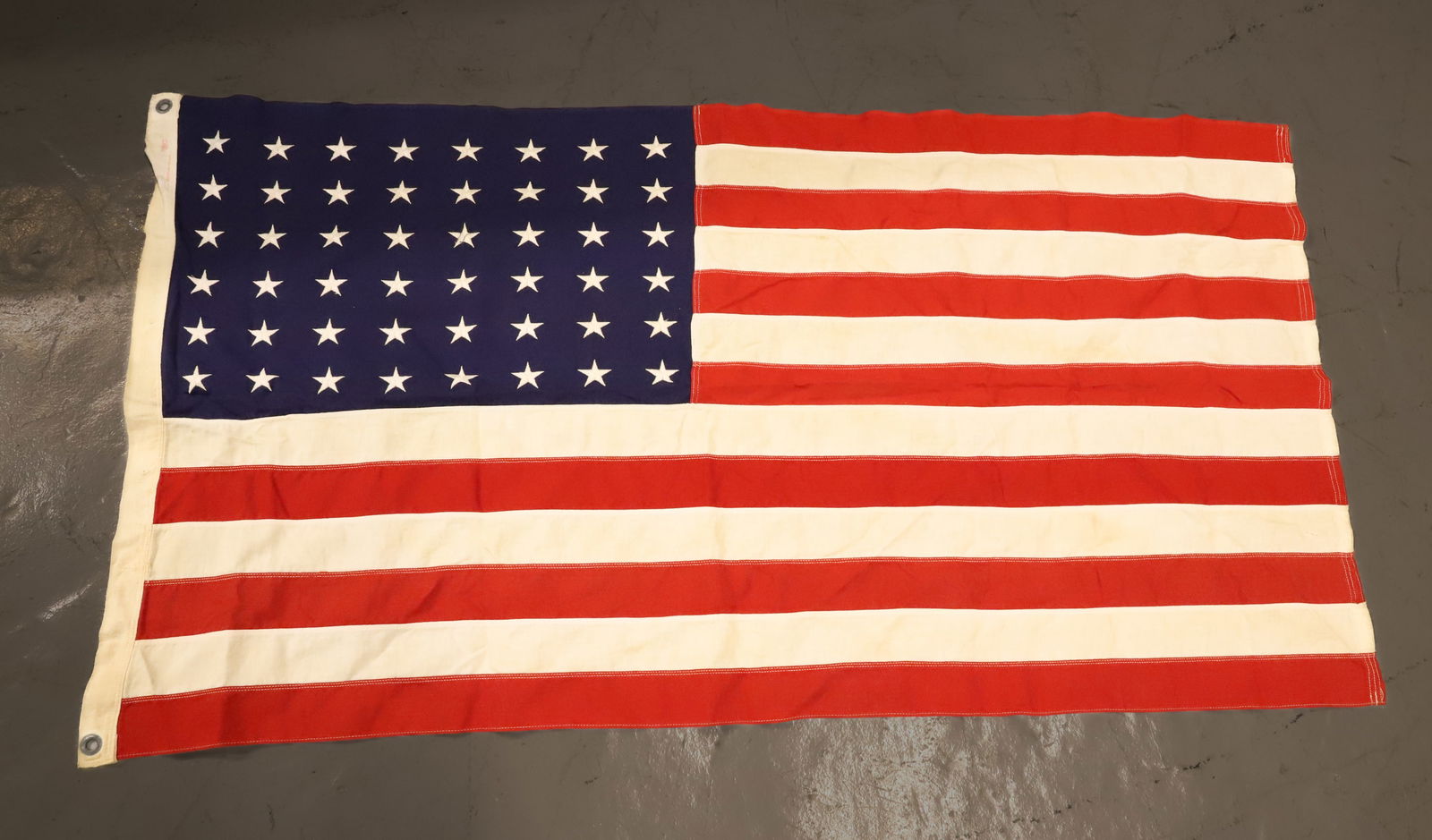48-STAR AMERICAN FLAG: 56" X 28". PLEASE READ CAREFULLY - Terms for Purchasing and Shipping of Auction Items. Please read carefully before bidding. Hartzell’s Auction Gallery. Hartzell's Auction Gallery will handle sh
