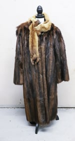 MINK COAT AND STOLE