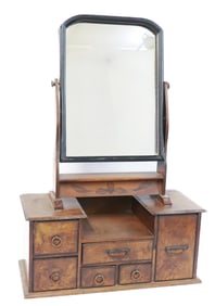 19TH C. GENTLEMAN'S DRESSING MIRROR