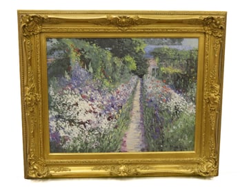 PATH THROUGH THE FLOWER GARDEN PRINT