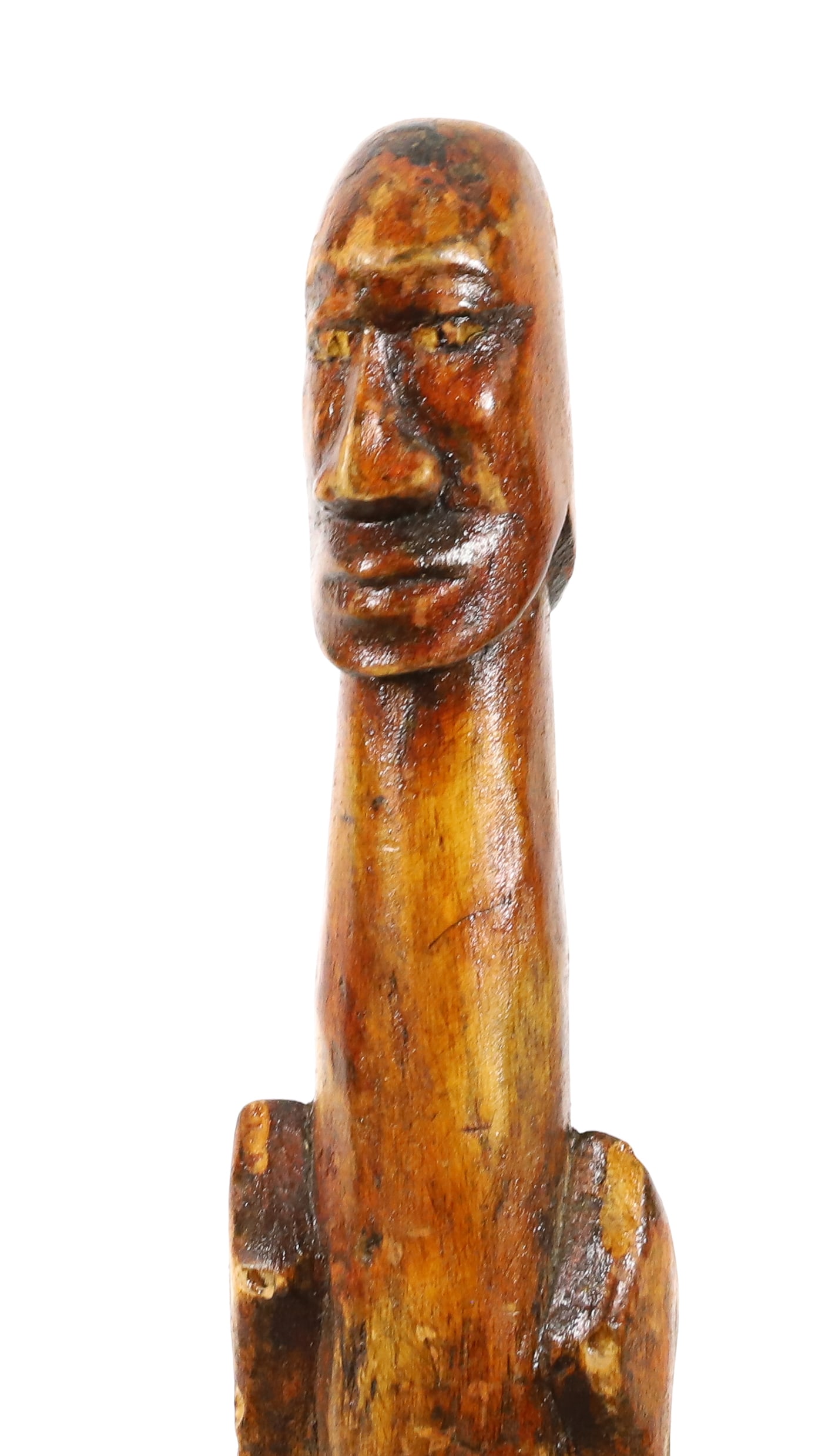 CARVED FOLK ART CANE (1 of 5)