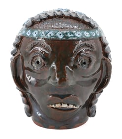 FERGUSON POTTERY FACE JUG