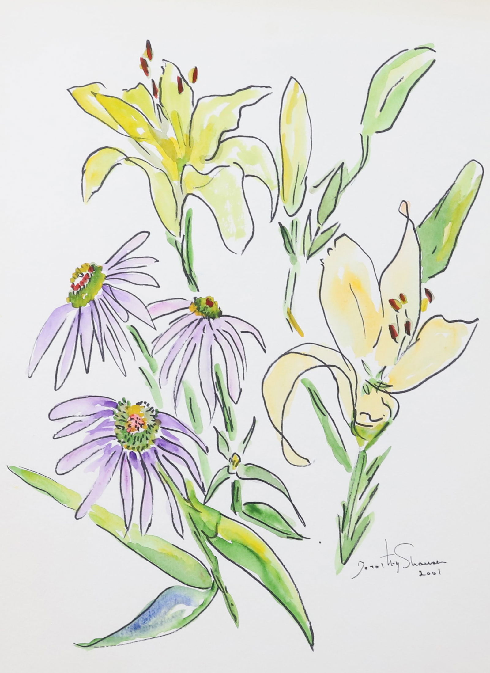 DOROTHY STRAUSER WATERCOLOR ON PAPER (1 of 4)