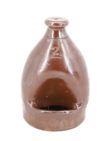 POTTERY CHICKEN FEEDER / WATERER