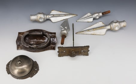FENCE FINIALS, VICTORIAN DOORBELL AND MORE