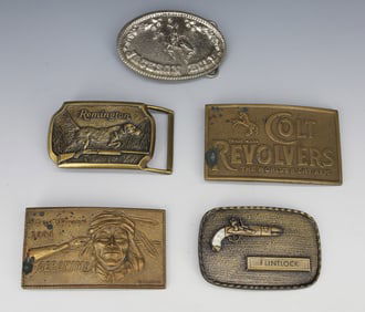 LOT OF VINTAGE BELT BUCKLES