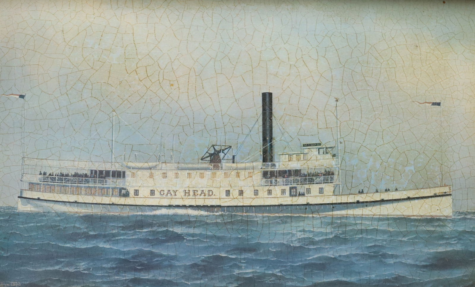 FRAMED OIL ON CANVAS, GAY HEAD (1 of 5)