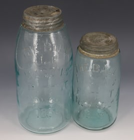 (2) "THE BALL JAR" MASON'S FRUIT JARS