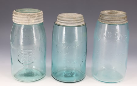 (3) MASON'S FRUIT JARS