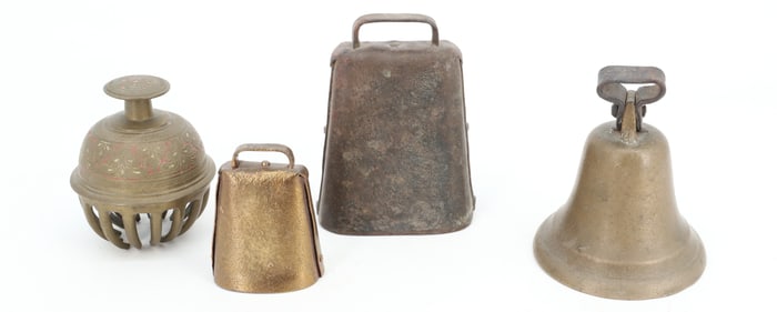 LOT OF BRASS BELLS