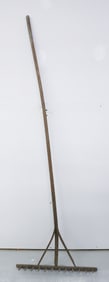 ANTIQUE WOODEN RAKE