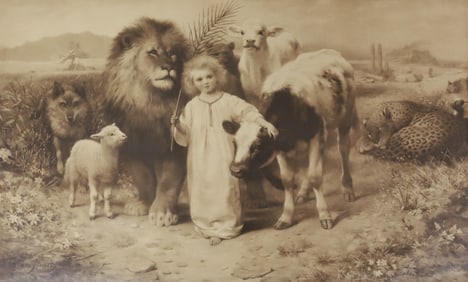 WILLIAM STRUTT LITHOGRAPH, PEACE