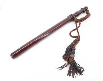 ANTIQUE WOODEN BATON, BILLY CLUB