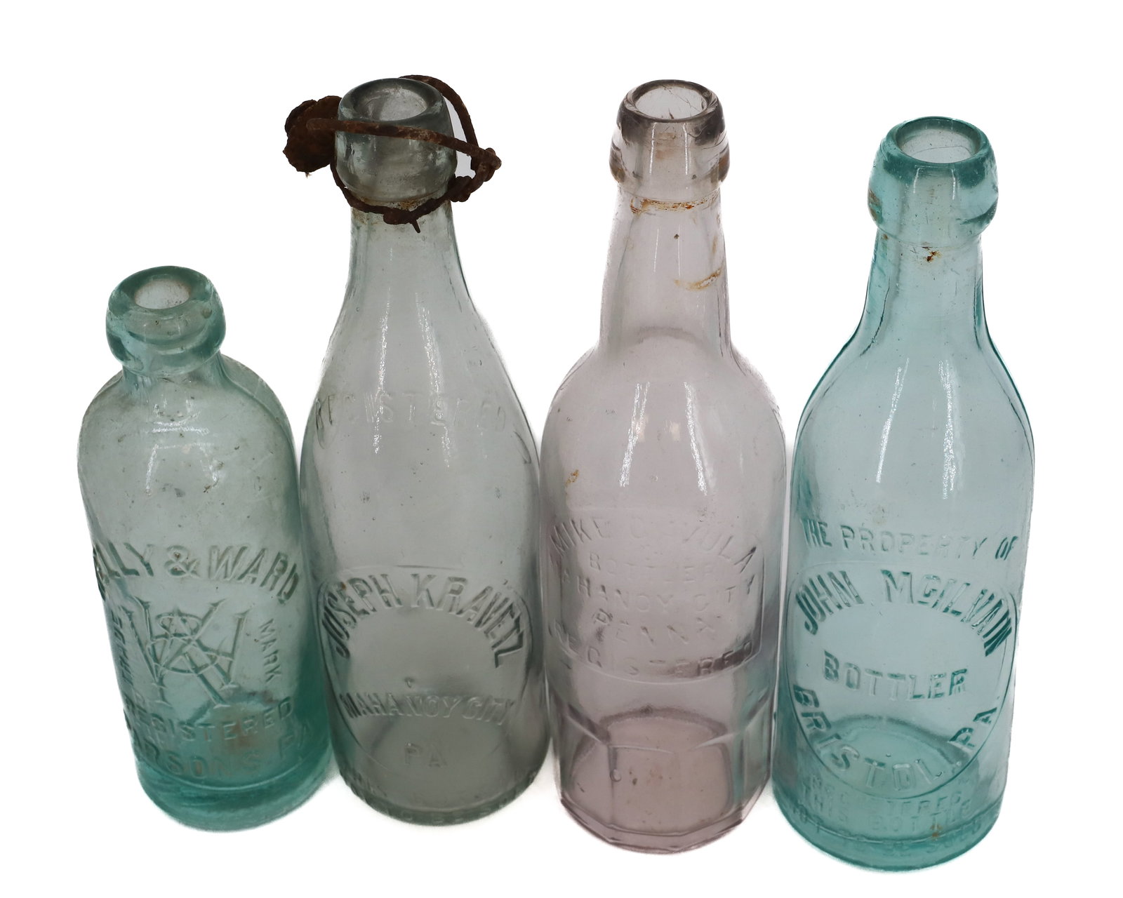 LOT OF PA BOTTLES, MAHANOY CITY (1 of 5)