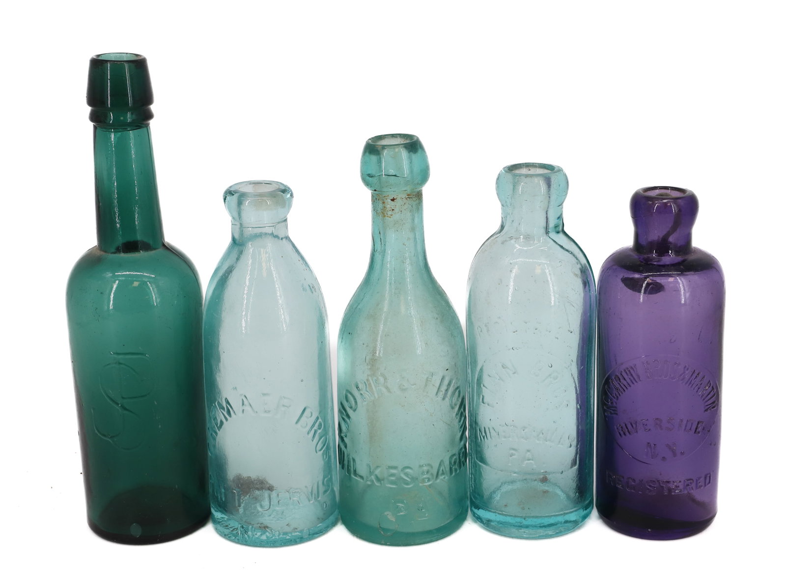 (5) ANTIQUE BOTTLES (1 of 5)