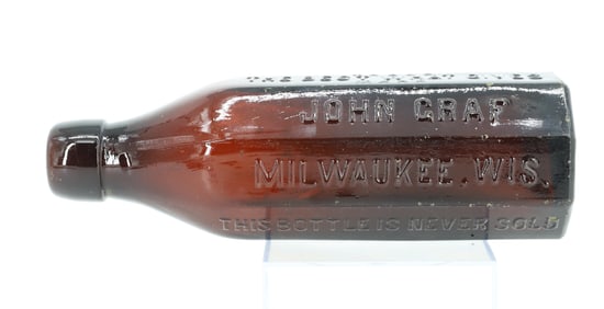 JOHN GRAF AMBER BOTTLE