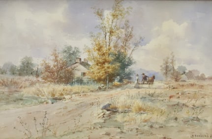 P. BUCKENS JR. WATERCOLOR PAINTING