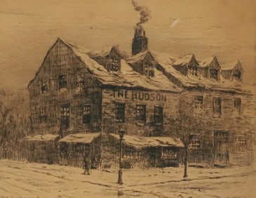ETCHING BY FREDERICK LEO HUNTER