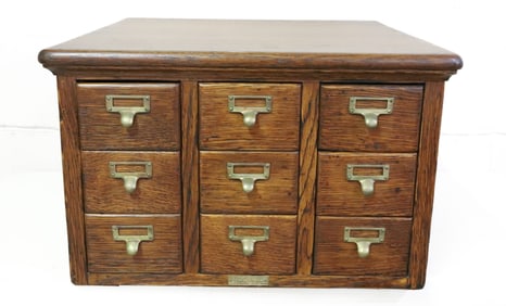 OAK FILE DRAWERS, TUCKER SYSTEMS