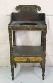 PAINT DECORATED WASHSTAND