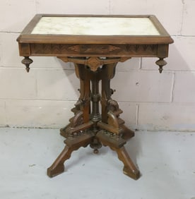 VICTORIAN MARBLE TOP TABLE