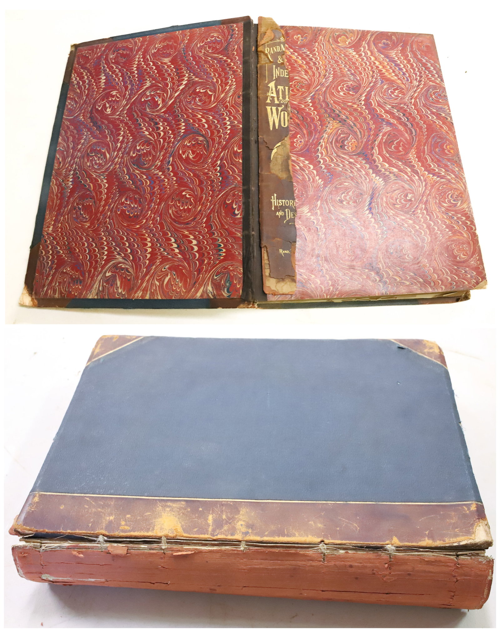 19TH C. ATLAS OF THE WORLD: RAND, MCNALLY & COMPANY, 1883. EIGHTH EDITION. PLEASE READ CAREFULLY - Terms for Purchasing and Shipping of Auction Items. Please read carefully before bidding. Hartzell’s Auction Gallery. Hartz