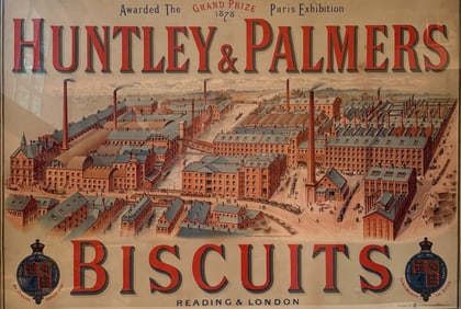 HUNTLEY & PALMERS ADVERTISING SIGN