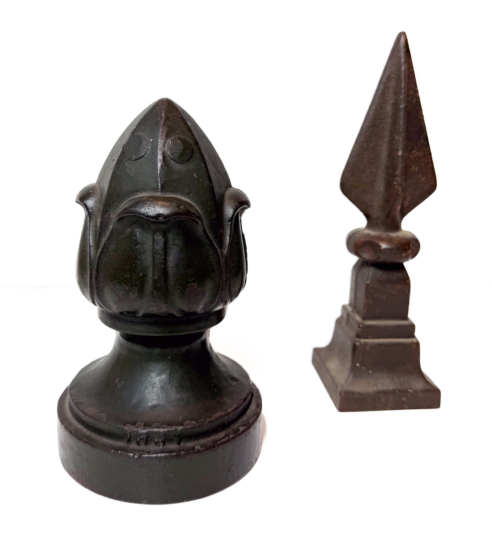 (2) CAST IRON FINIALS (1 of 3)