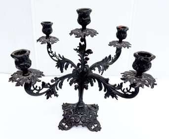 CAST IRON CANDELABRA