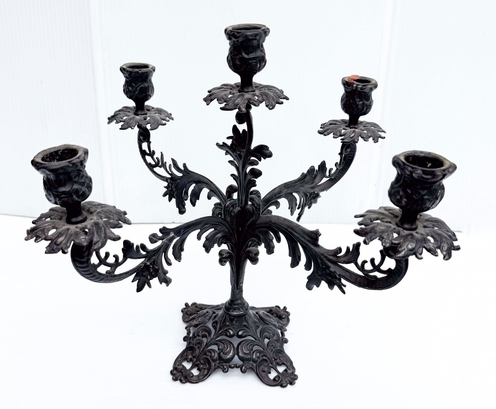 CAST IRON CANDELABRA (1 of 5)
